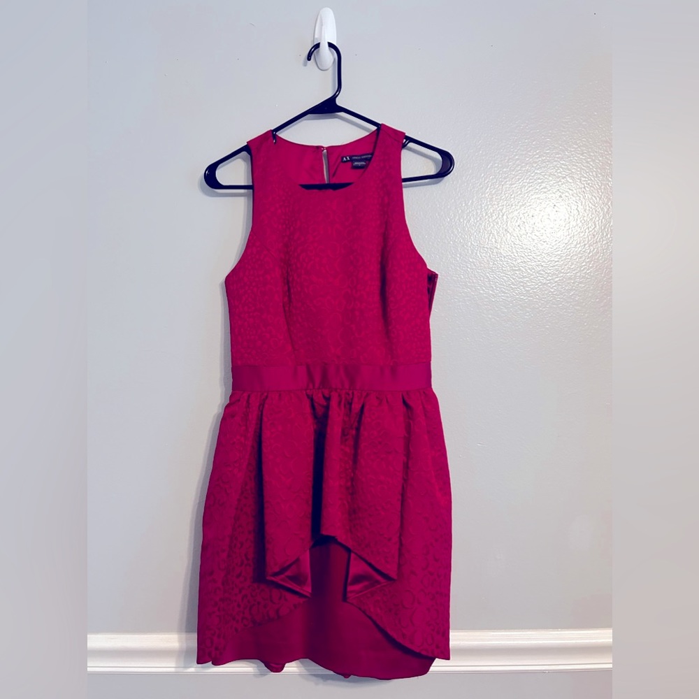 A/X Armani Exchange pink animal print dress